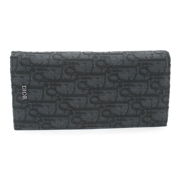 Dior Trotter Jacquard Long Wallet Black - Picture 2 of 6